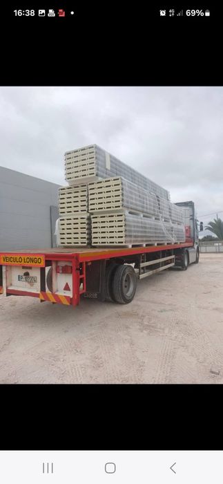 Entregamos painel sandwich 5ondas e imitação telha até 15mts comprimen