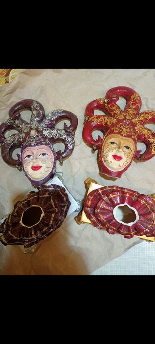 Статуэтки Арлекино из керамики