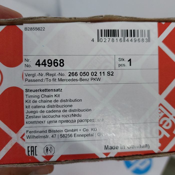 Kit distribuição e bomba de água para Mercedes