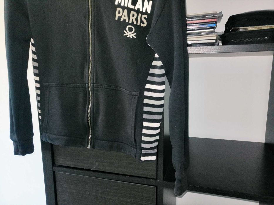 Casaco Hoodie algodão Benetton 10-11 A 150 cm