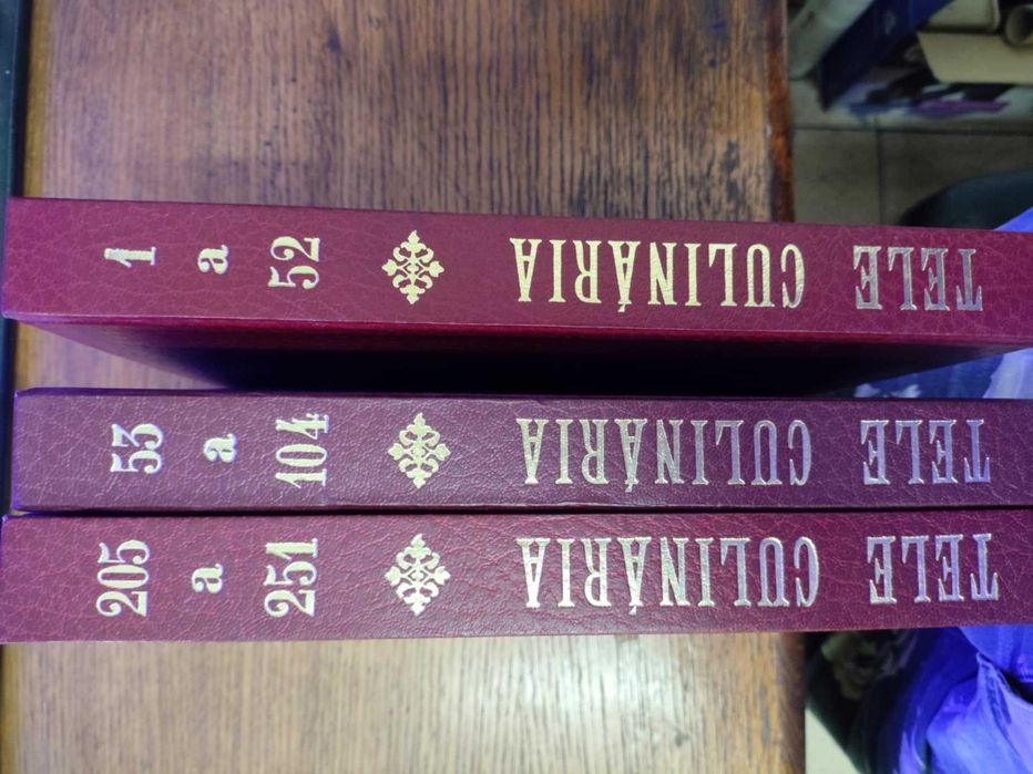 Livros TeleCulinária e Doçaria Chefe Silva 1ºediçao 1,2,4 volumes