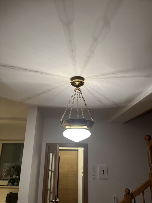 Lampa żyrandol mosiądz vintage