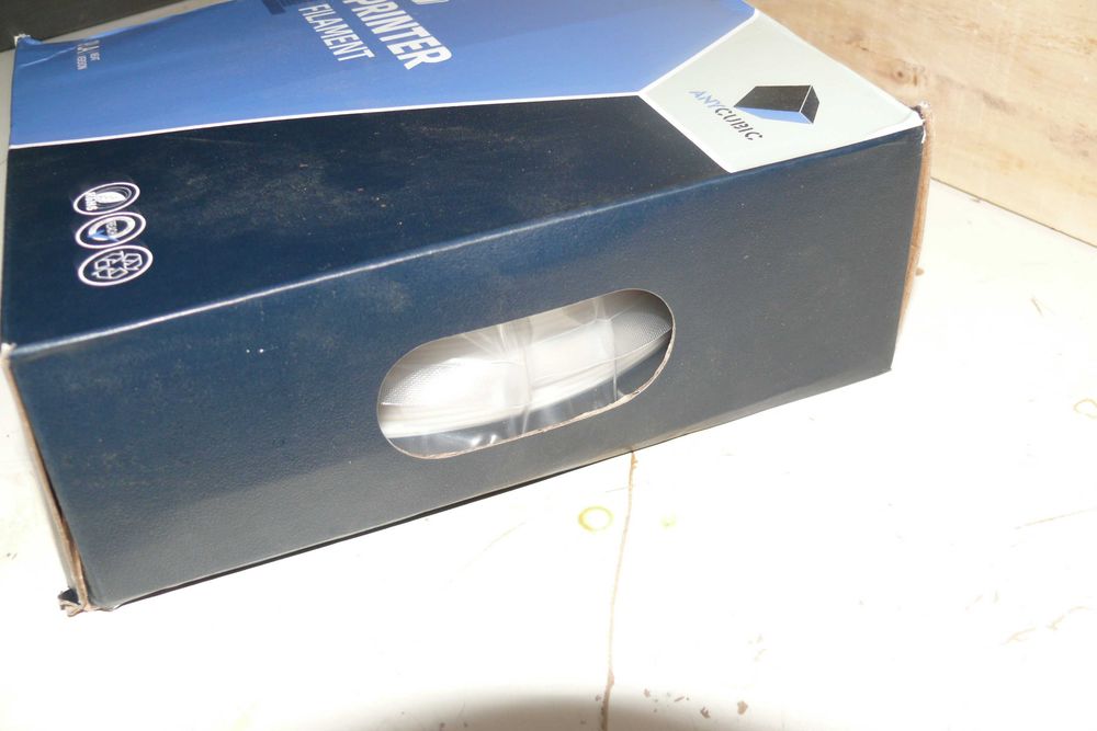 carretel fio pla branco  impressão 3d