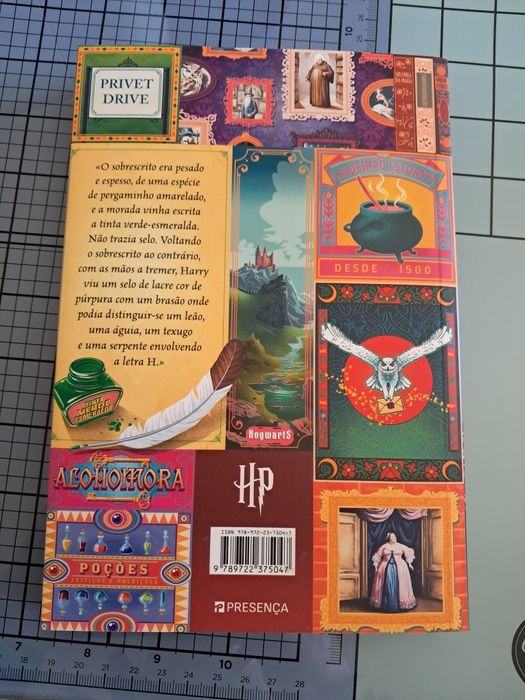 Livro "Harry Potter e a Pedra Filosofal"
