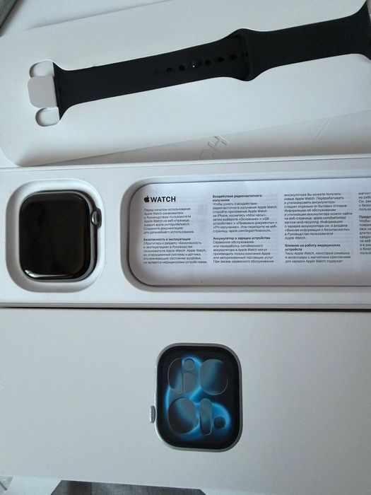 Смарт-годинник Apple Watch Series 11 GPS 46 mm Space Grey Aluminium Case with Black Sport Band M/L (MEV44)