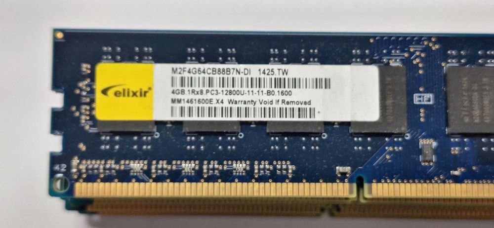 Pamięć RAM Elixir, Samsung DDR3 4GB  8 sztuk- używane testowane sprawne - TANIO - cena za sztukę