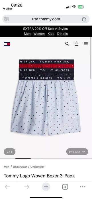 Труси білизна чоловіча tommy hilfiger