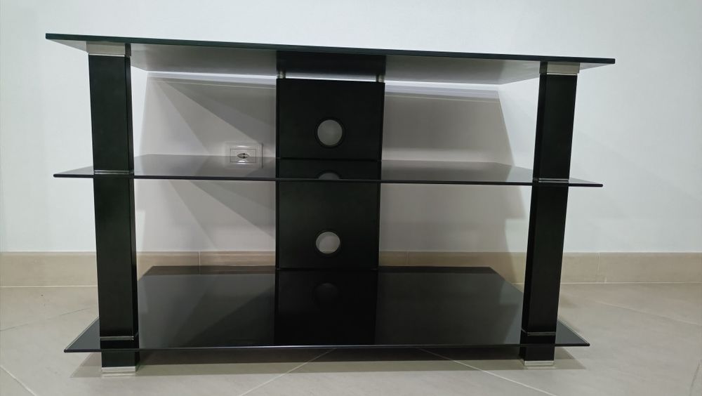 Mesa de TV em vidro temperado