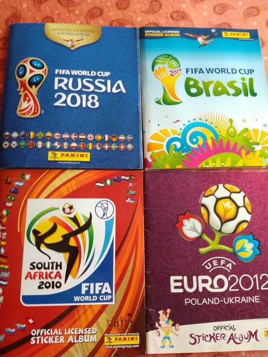 Caderneta cromos futebol Mundial e Euro da Panini