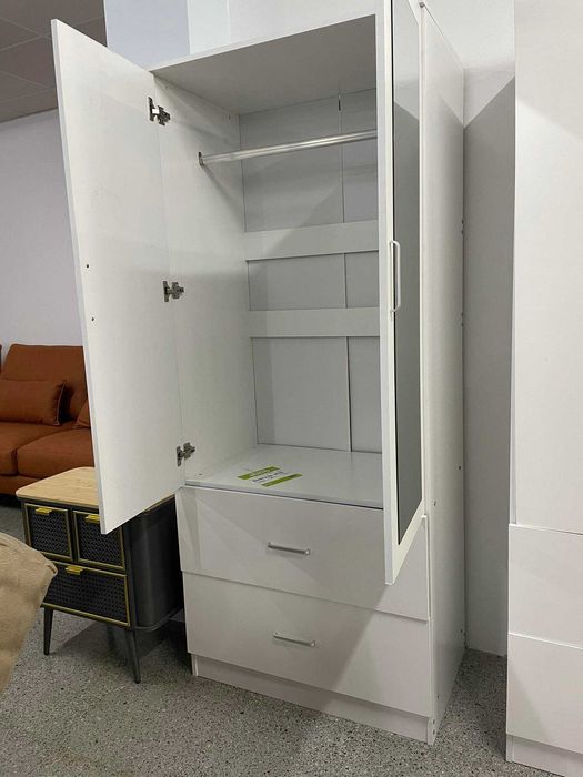 Roupeiro 2 portas com espelho Paga na entrega Envio gratis