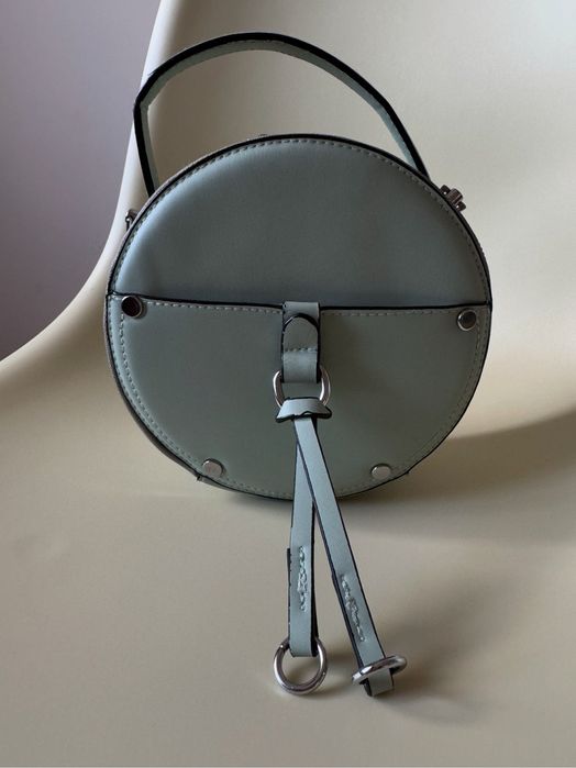 Кругла сумка-бочка оливкова