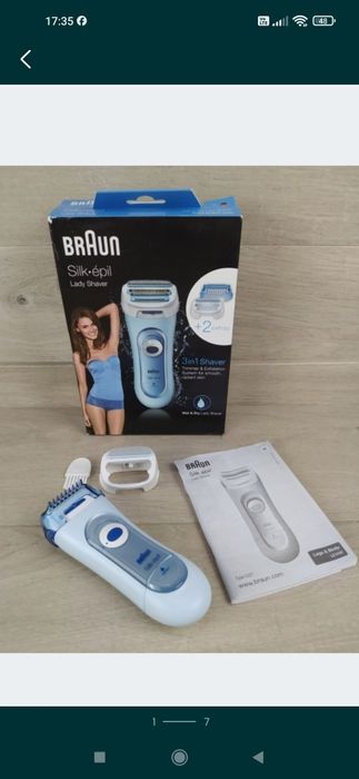 Braun Silk-epil 5-160 3 w 1 Elektryczna golarka OPIS BRAKI

Używana.