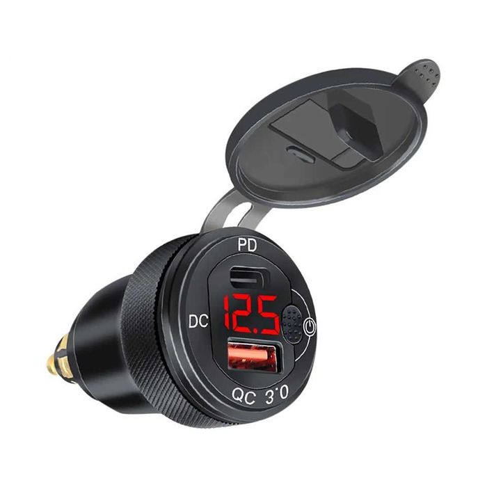Adaptador carregador isqueiro duplo rápido BMW