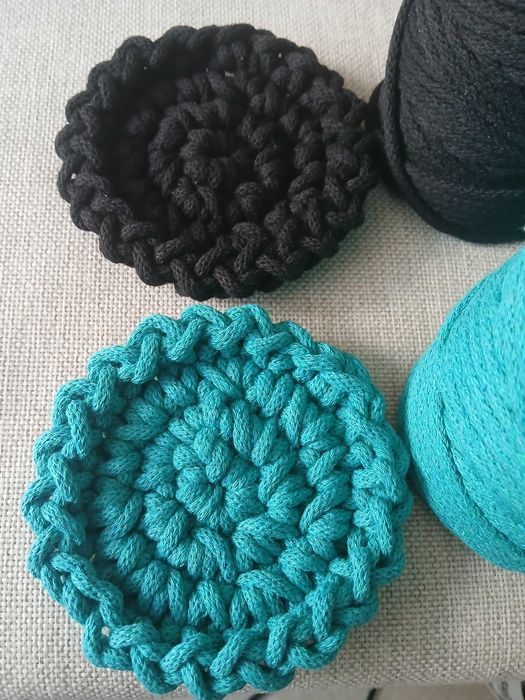 Zestaw podkładek pod kubki, prezent handmade