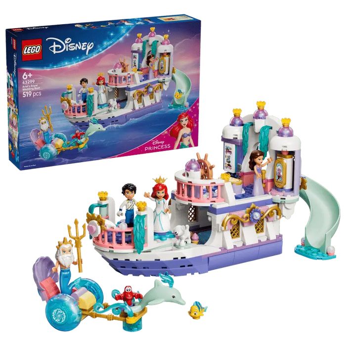 Lego Disney™ Królewska Łódź Weselna Arielki 43299. Nowy Produkt