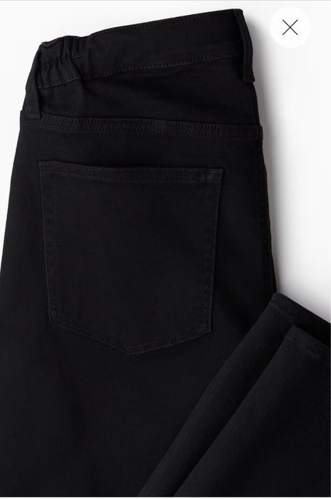 Прямі низькі джинси для вагітних