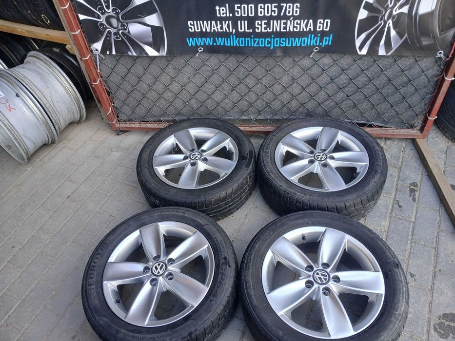 4x koła letnie R15 5x100 Vw Polo Bora Golf 4 Skoda Rapid Fabia Seat
