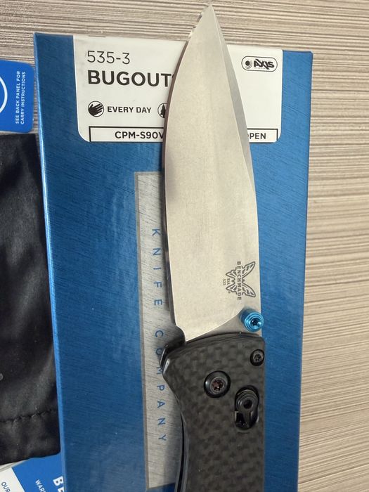 Benchmade bugout 535-3 cpm s90v карбон