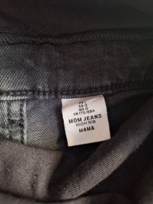 Spodnie ciążowe jeansowe Mum Jeans HM L 40 XL 42 boyfriend wiosna