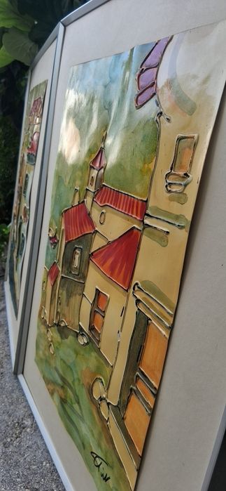 2 Quadros pintura anos 70