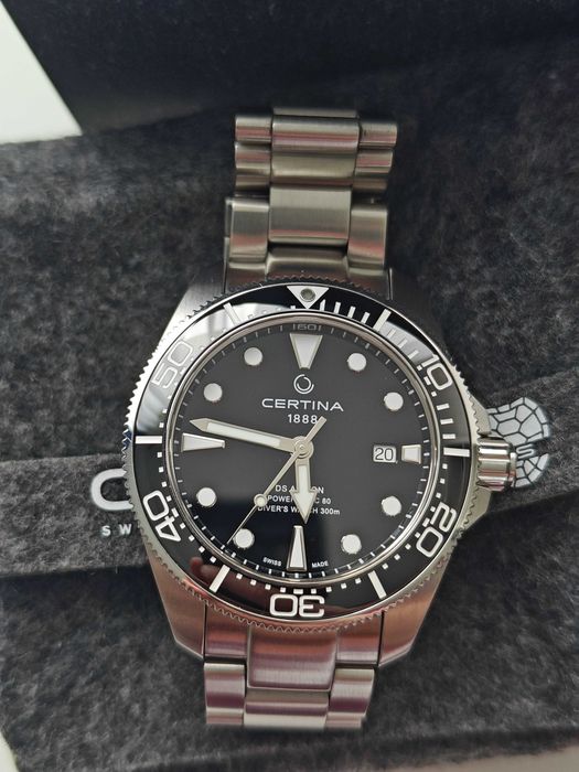 Certina DS Action Diver 43mm Powermatic 80 Ceramic Black