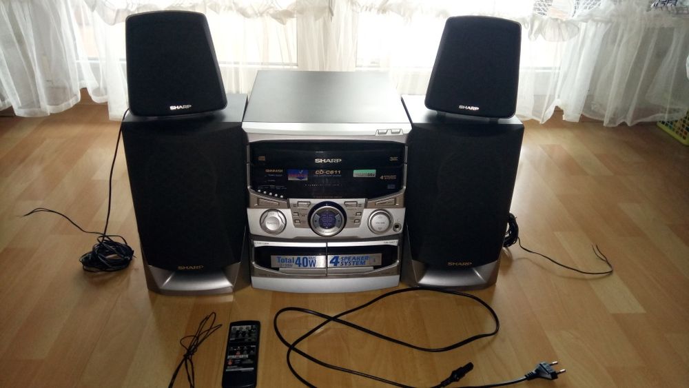 Wieża Sharp, Sony, Technics, Aiwa, Panasonic, JVC MX, Unitra, Diora