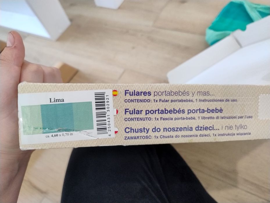 Chusta chustonoszenie nosidełko