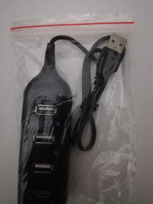 HUB USB 2.0 4 portas 50 cm *NOVO*