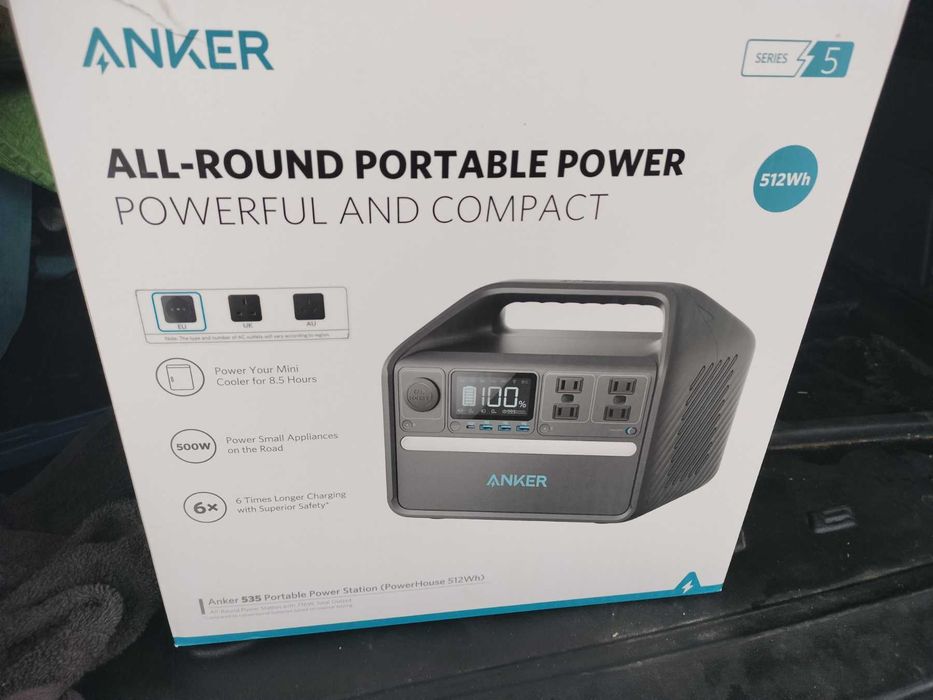 Зарядна станція ANKER 535 PowerHouse - 512Wh/AC 500W/60W 1xPD/3xUSB