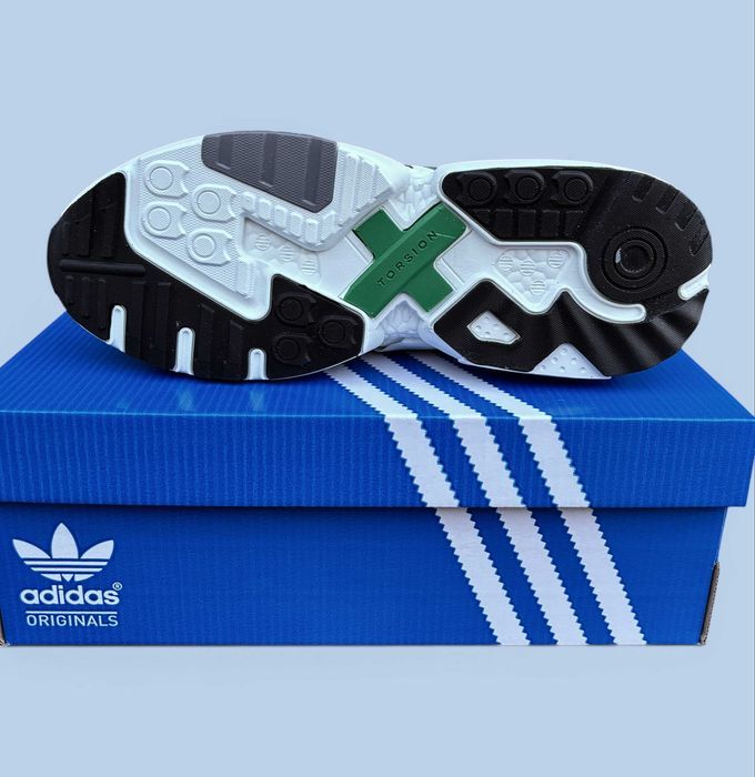 (2309) Кросівки Adidas ZX Torsion сірі з білим (41-45) адідас