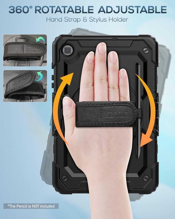 SEYMAC etui pancerne 360 Samsung Galaxy S6 Lite 10,4" obrotowe stojak