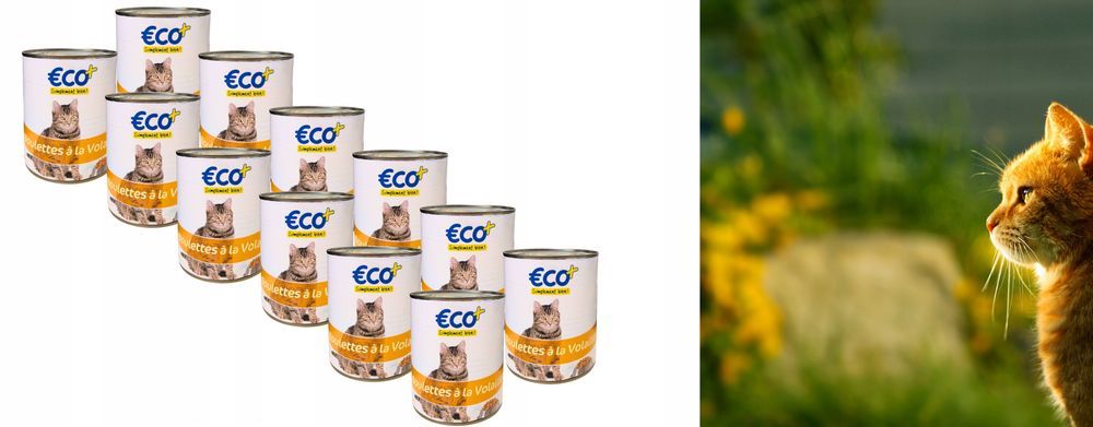 Pełnoporcjowa Karma Mokra Dla Kotów - Kurczak 12 X 800G