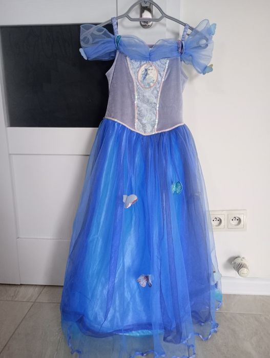 122-128 i więcej strój karnawałowy Kopciuszek Disney suknia balowa
