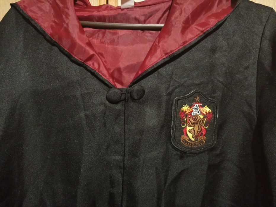 Карнавальный плащ мантия Гарри Поттера Гриффиндор  взрослый размер L