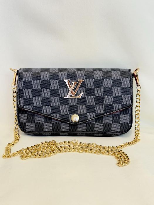Стійка та стильна сумка крос-боді LV Félicie Style (з картхолдером та гаманцем)