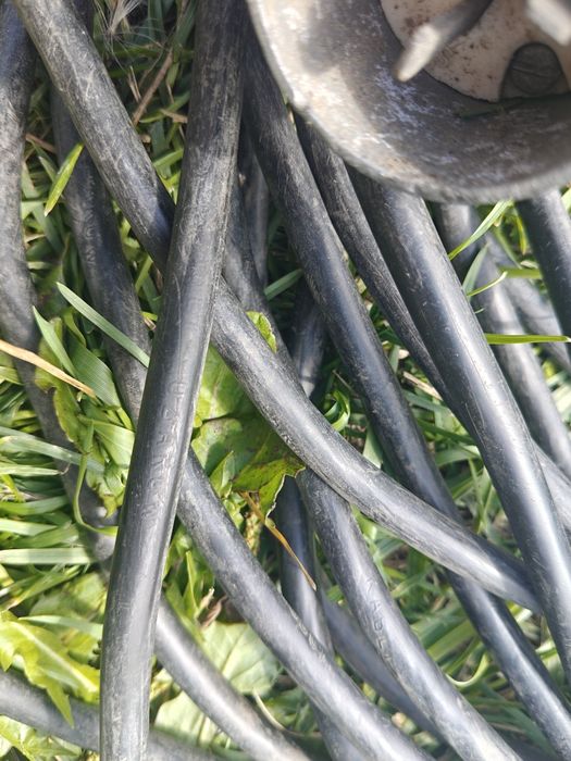 Kabel siłowy 4x1.5 miedź, drut, stare wtyki , 20m