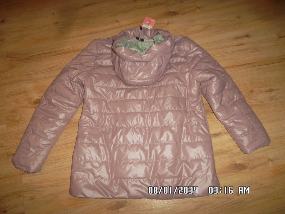 Pudrowa , wiosenno-jesienna kurtka ROSSE LINE r. 46