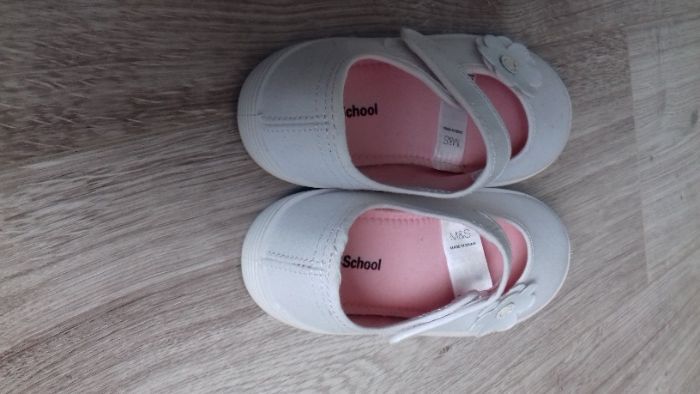 Białe tenisówki M&s trampki #trampki #tenisówki