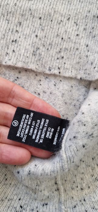 100% kaszmir M 38 sweterek bluzka koszulka tshirt
