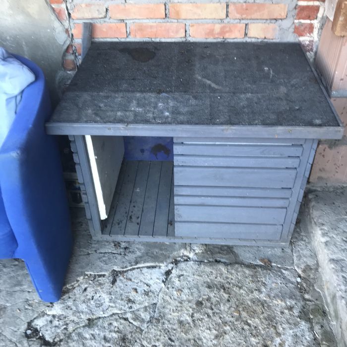 Drewniana buda  dla psa