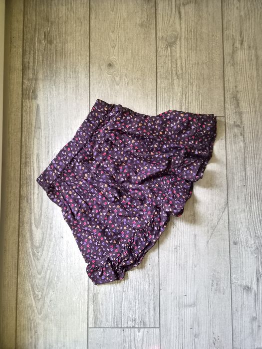 Spódniczka dla dziewczynki fioletowa w kwiatki wiskoza jesień Coccodrillo r.98