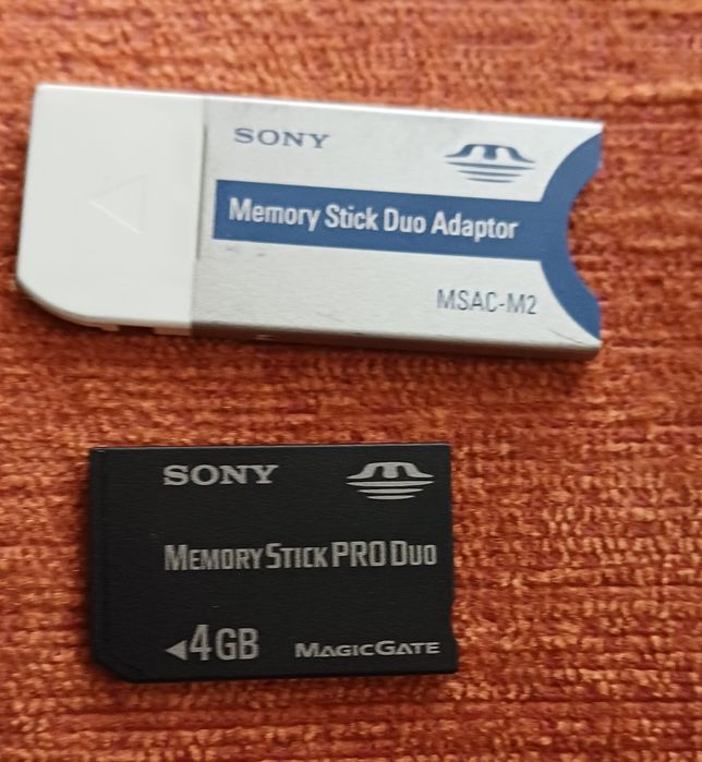 Cartão Sony memory stick PRO DUO 4GB