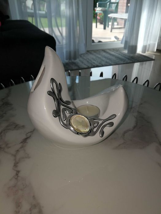 Świecznik że szkła