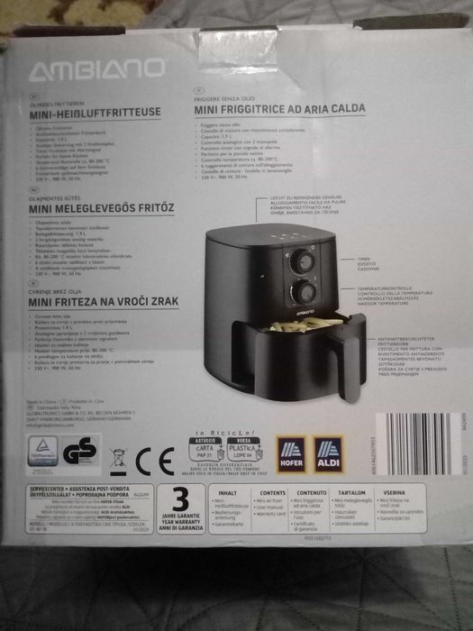 Аерогриль-міні-AMBIANO. 1.9літра.