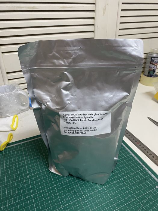 Pó de tratamento para impressão DTF preto
