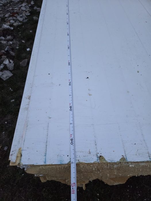 Płyta warstwowa styropian  gr 12 cm dł  495cm szer 120 cm  385m2