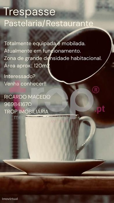 Trespasse Pastelaria/Restaurante Em Pleno Funcionamento