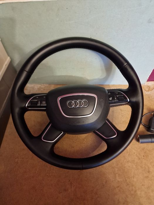 Kierownica Audi A6 C7 A7 skórzana, podgrzeana, grzana, z poduszką