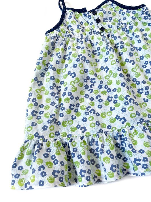Бавовняний сарафан Zara для дівчинки 6-9 міс, 74 см