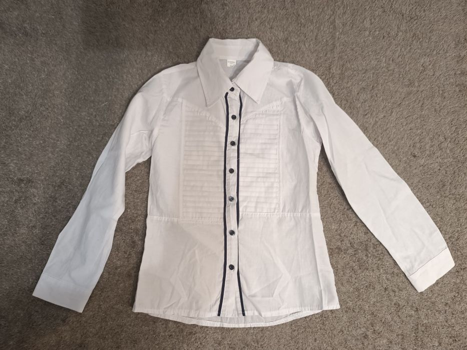 Elegancka galowa biała  bluzka